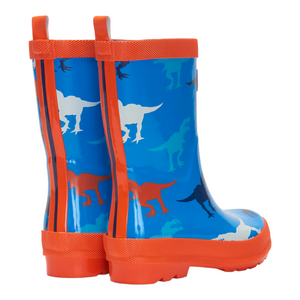 Hatley Giant T-Rex Shiny Rain Boots