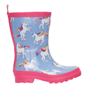 Hatley Unicorn Sky Dance Shiny Rain Boots