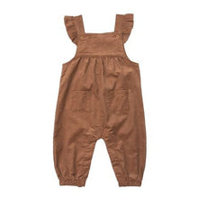 Load image into Gallery viewer, Angel Dear Argan Oil Corduroy Ruffle Overalls