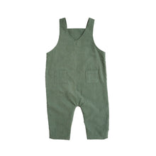 Load image into Gallery viewer, Angel Dear Hedge Green Corduroy Coverall